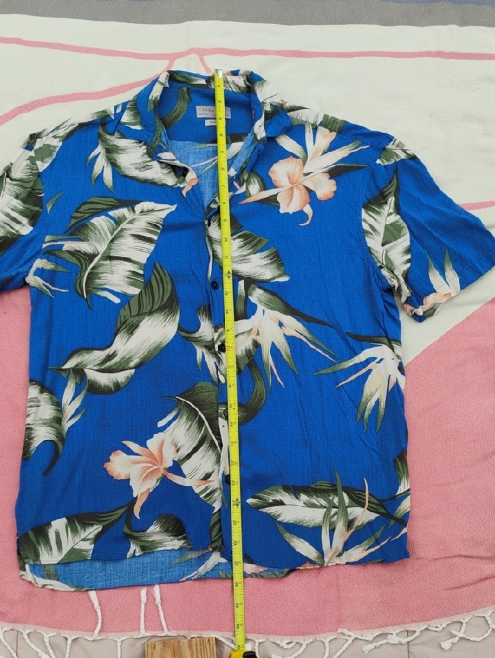 Zara Man Floral Shirt Medium Or Small - Picture 2 of 12